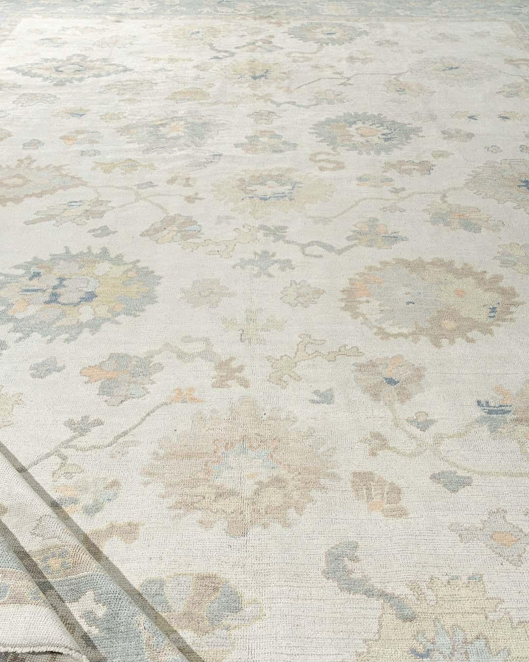 Handgewebter Teppich im Oushak-Stil in Übergröße, 14'4 x 20'8 cm im Angebot 5
