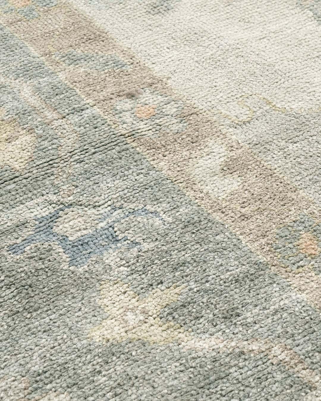 Handgewebter Teppich im Oushak-Stil in Übergröße, 14'4 x 20'8 cm im Angebot 1