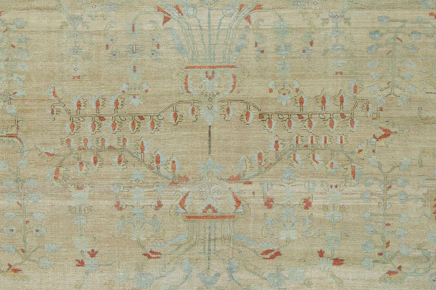 Oversize Pale Persian Antique Rug For Sale 7