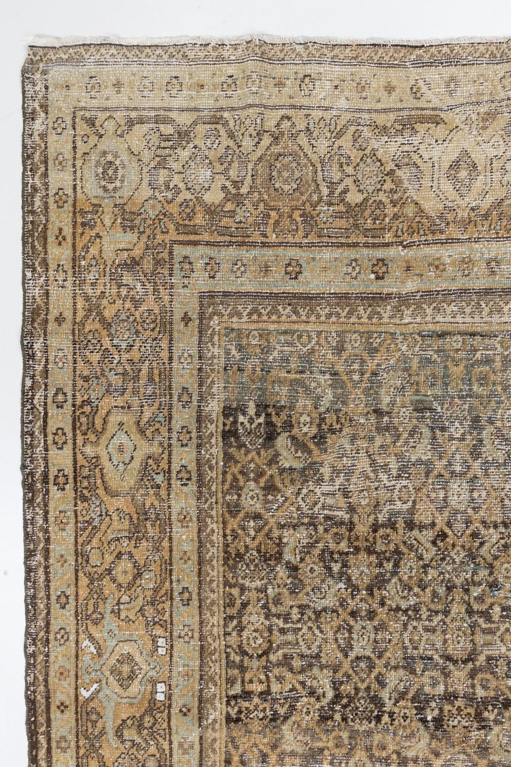Early 20th Century Oversize Persian Mahal Rug For Sale