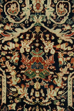 Zabihi Collection Oversized Persian Mahal Navy Blue Rug, 13'9'' x 23'9''