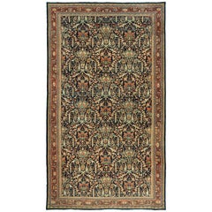 Oversize Persian Mustafi Mahal Rug in Navy Blue