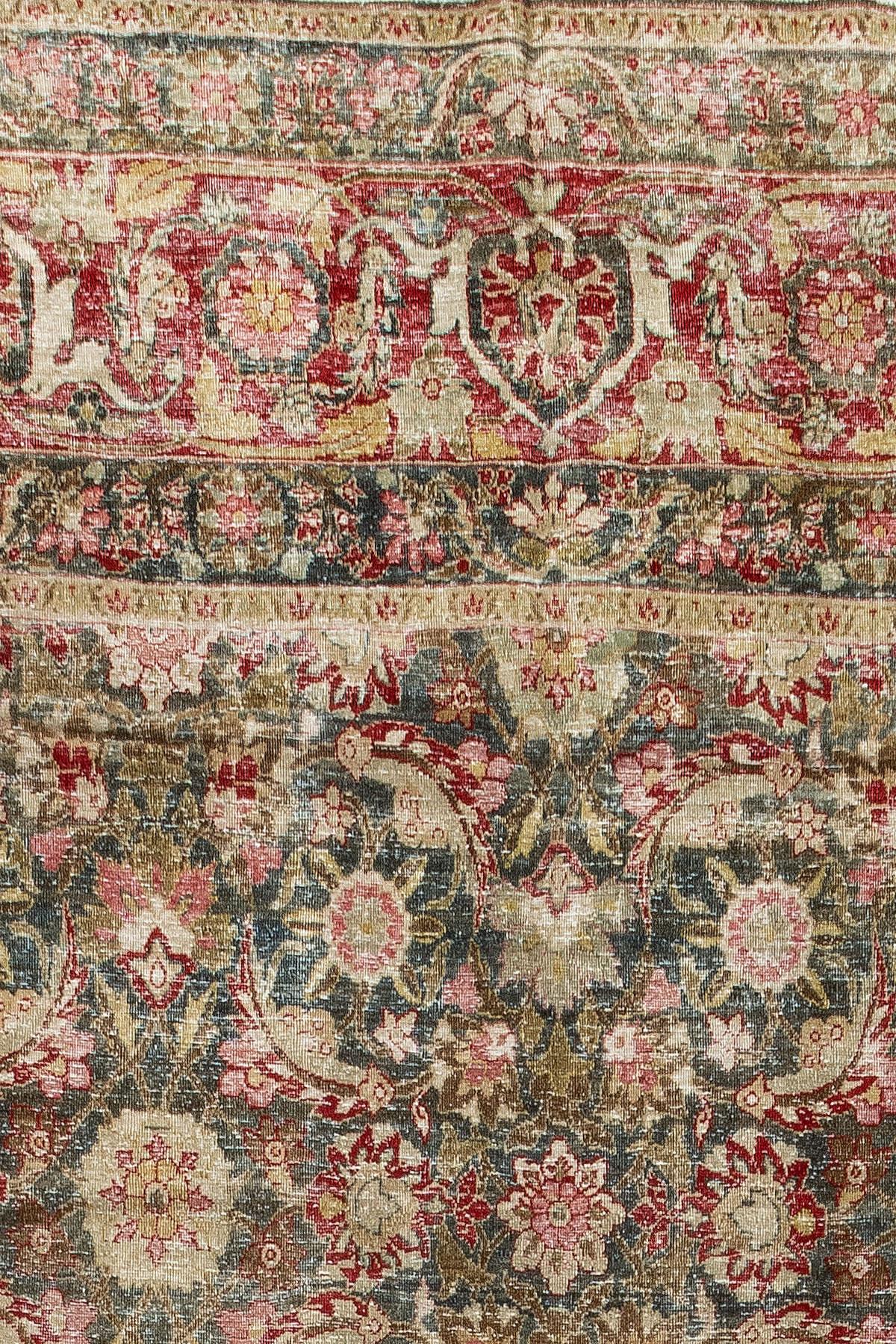 Hand-Knotted Oversize Persian Tabriz Carpet For Sale