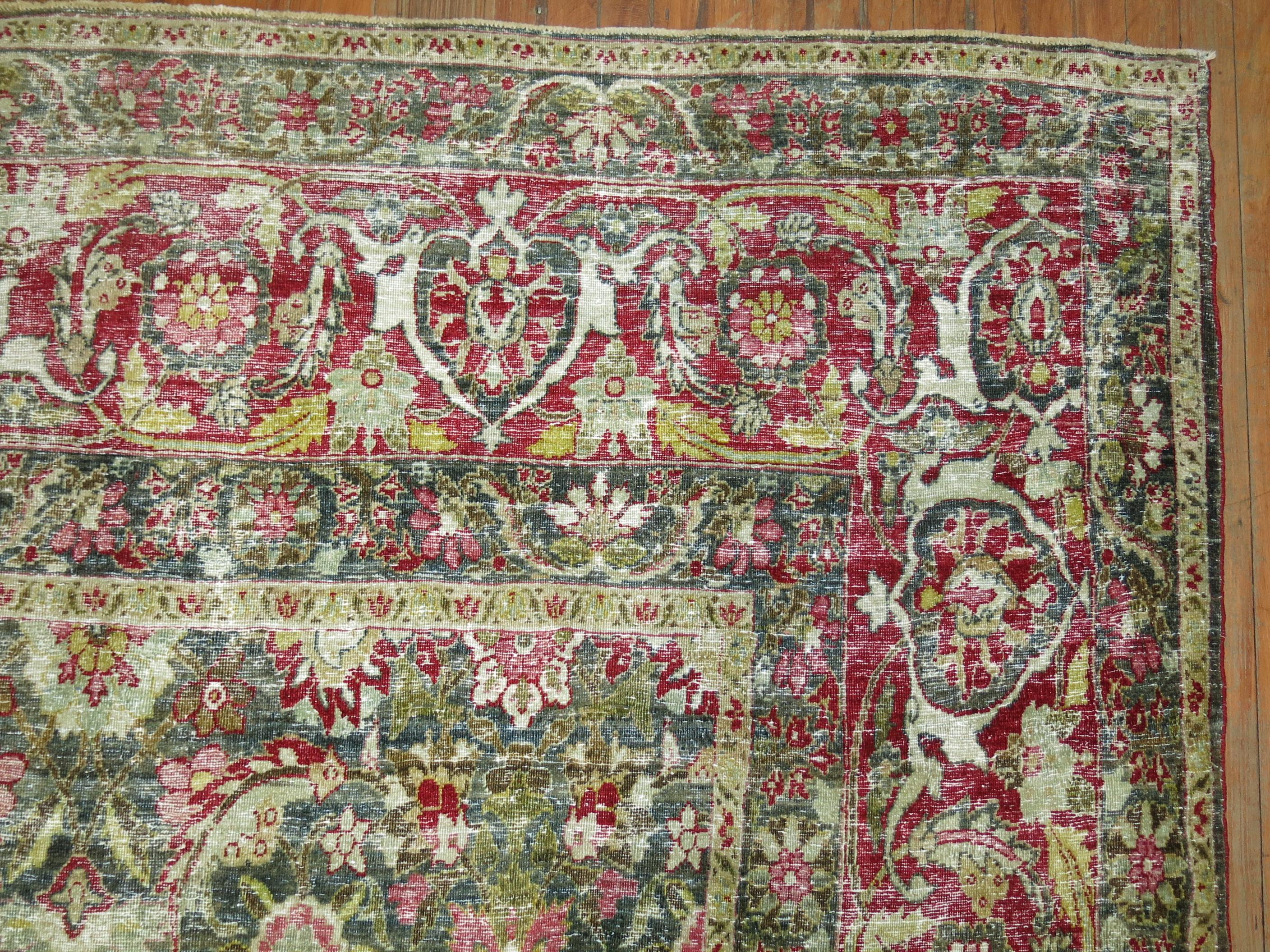 Oversize Persian Tabriz Carpet For Sale 2