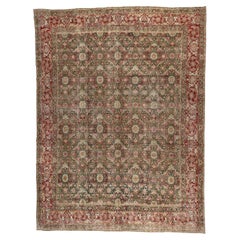 Antique Oversize Persian Tabriz Carpet