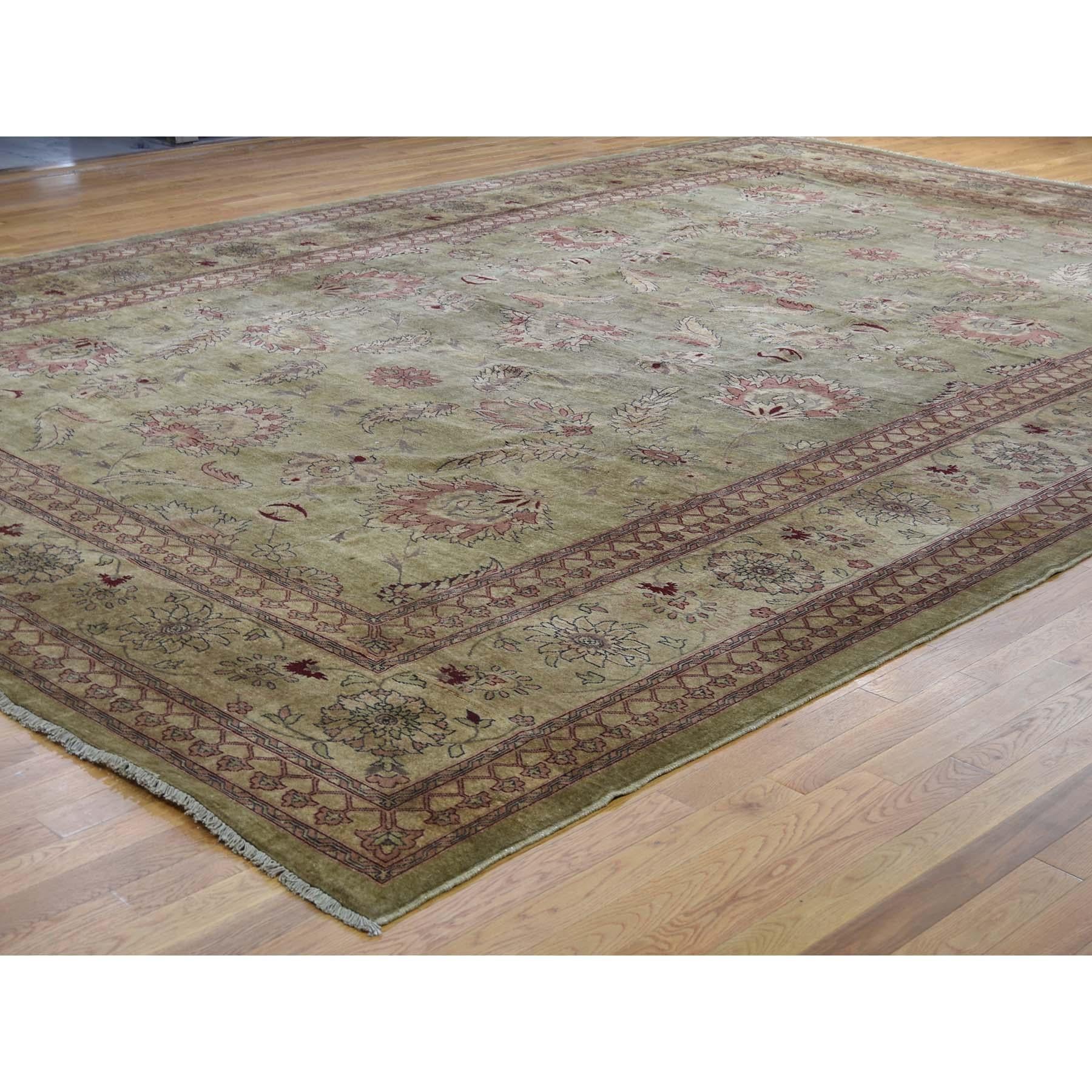 Afghan Oversize Peshawar 100 Percent Wool Hand Knotted Oriental Rug