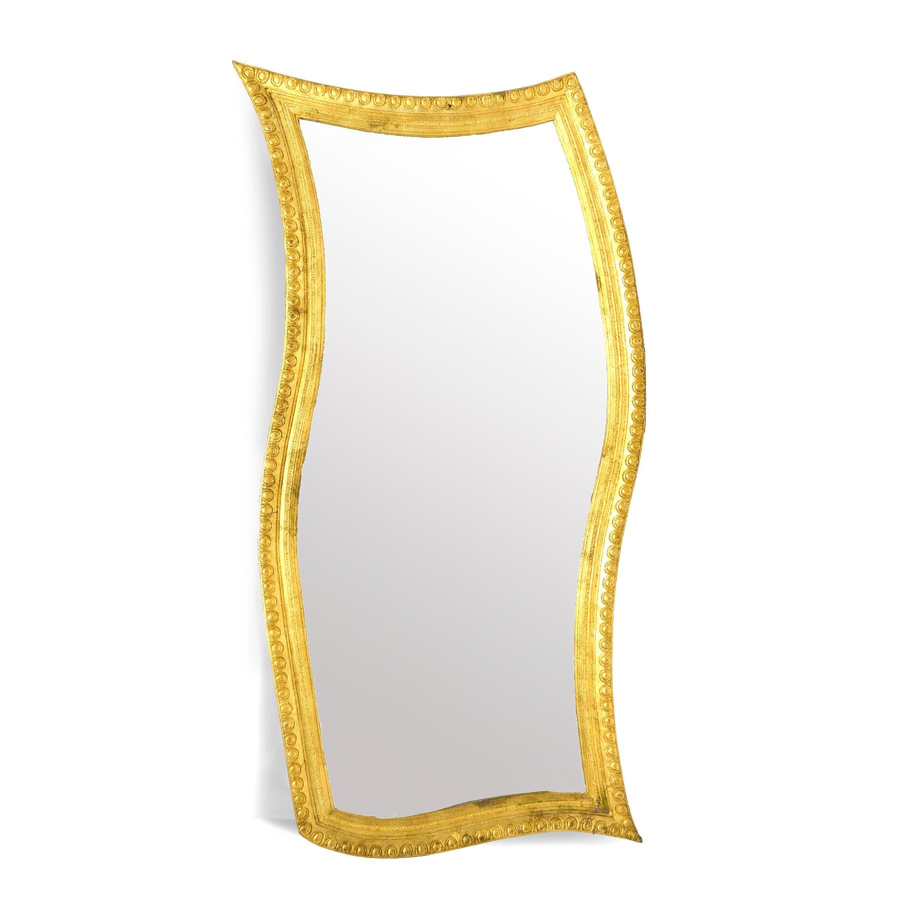 Post-Modern Oversize Postmodern Gilded Mirror