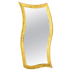Vintage Oversize Postmodern Gilded Mirror