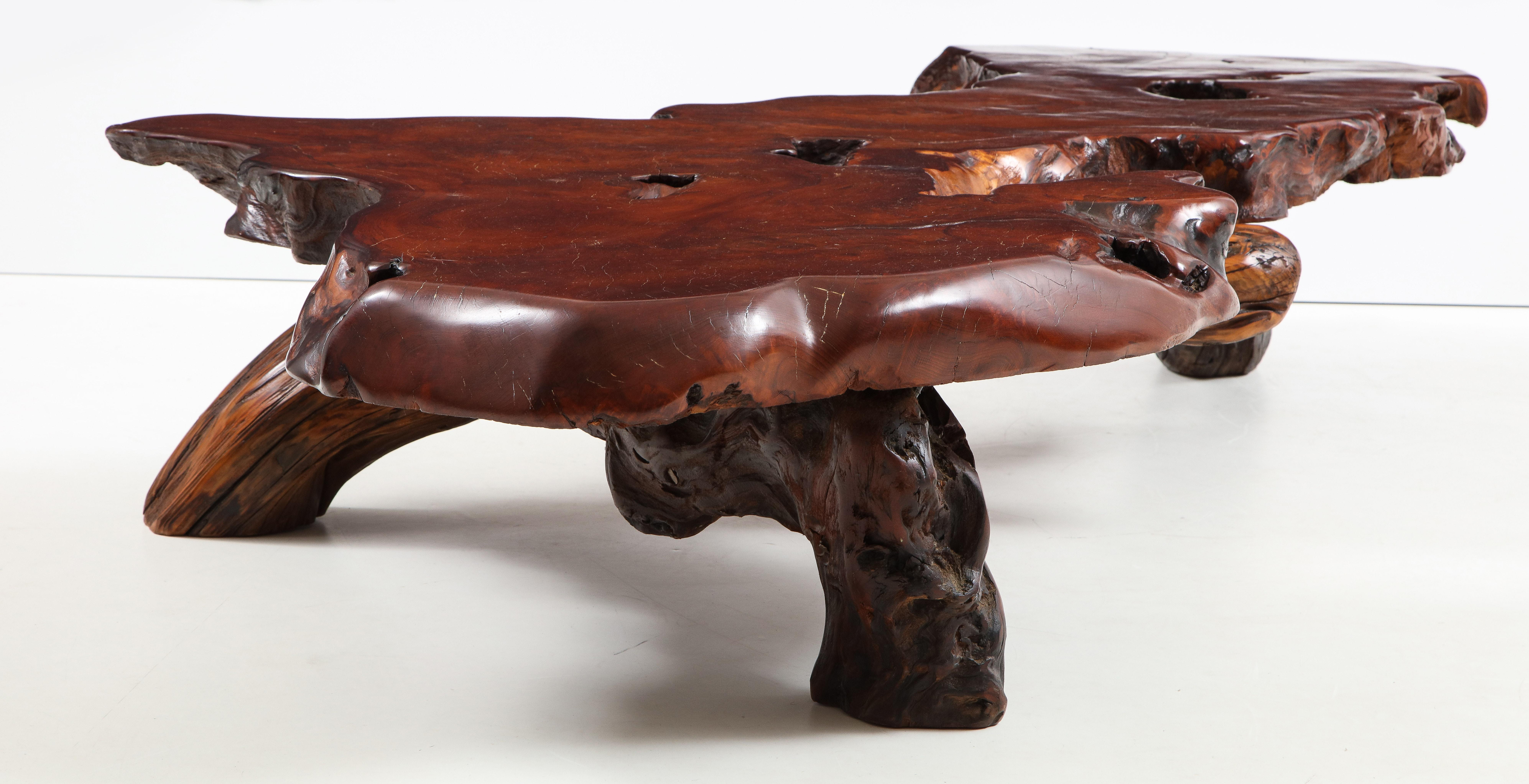 Oversize Redwood Coffee Table 1