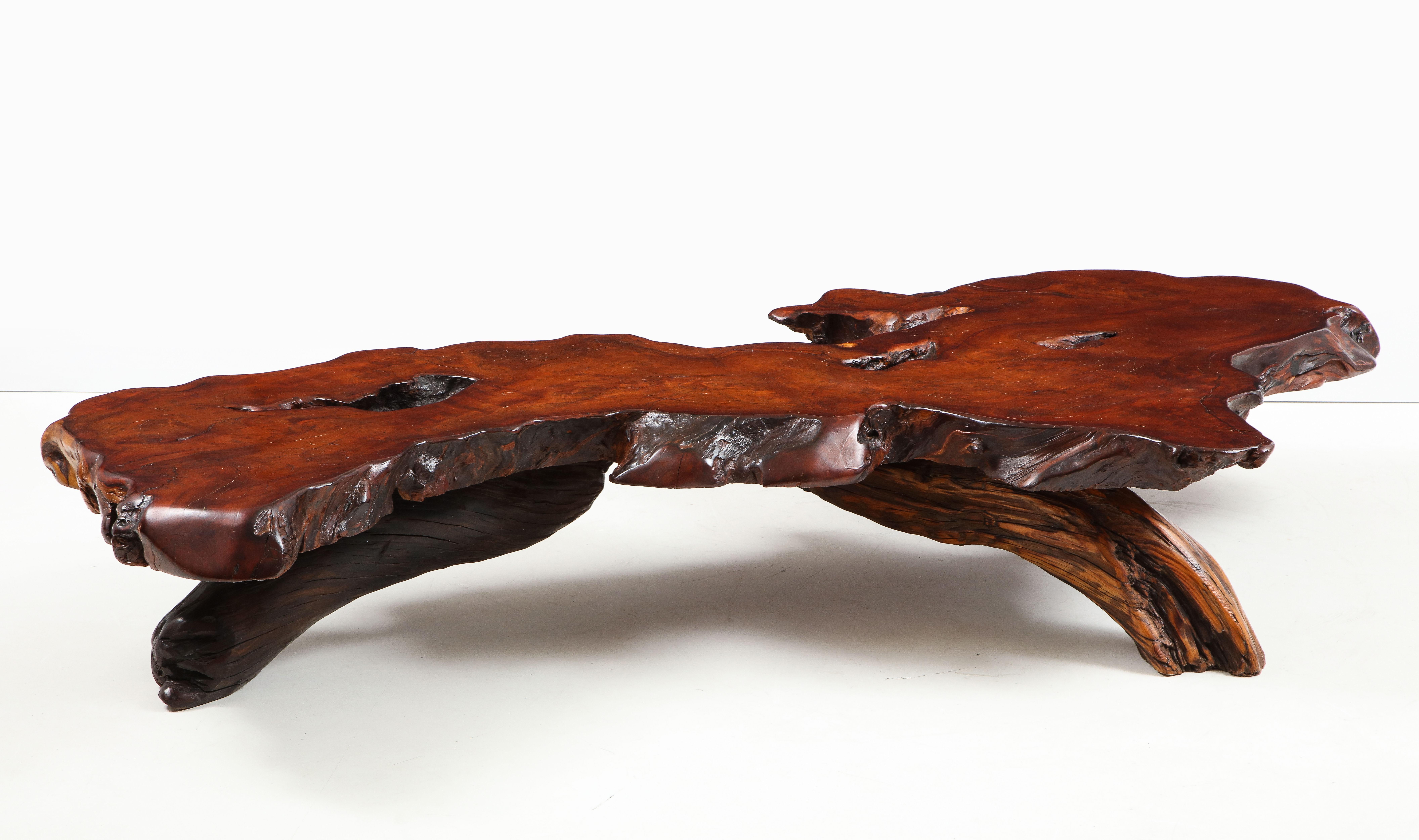 Oversize Redwood Coffee Table 2