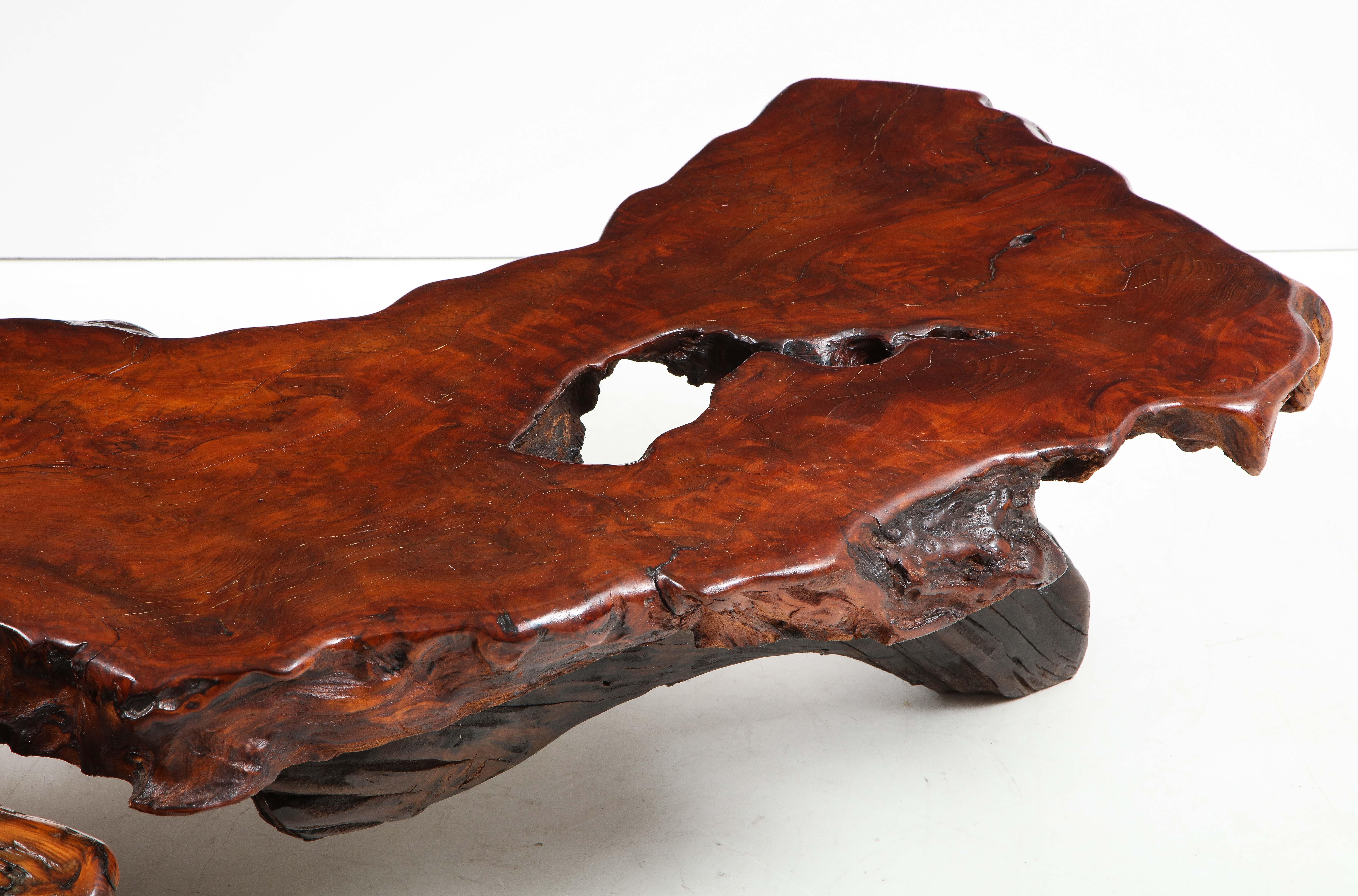 california redwood coffee table