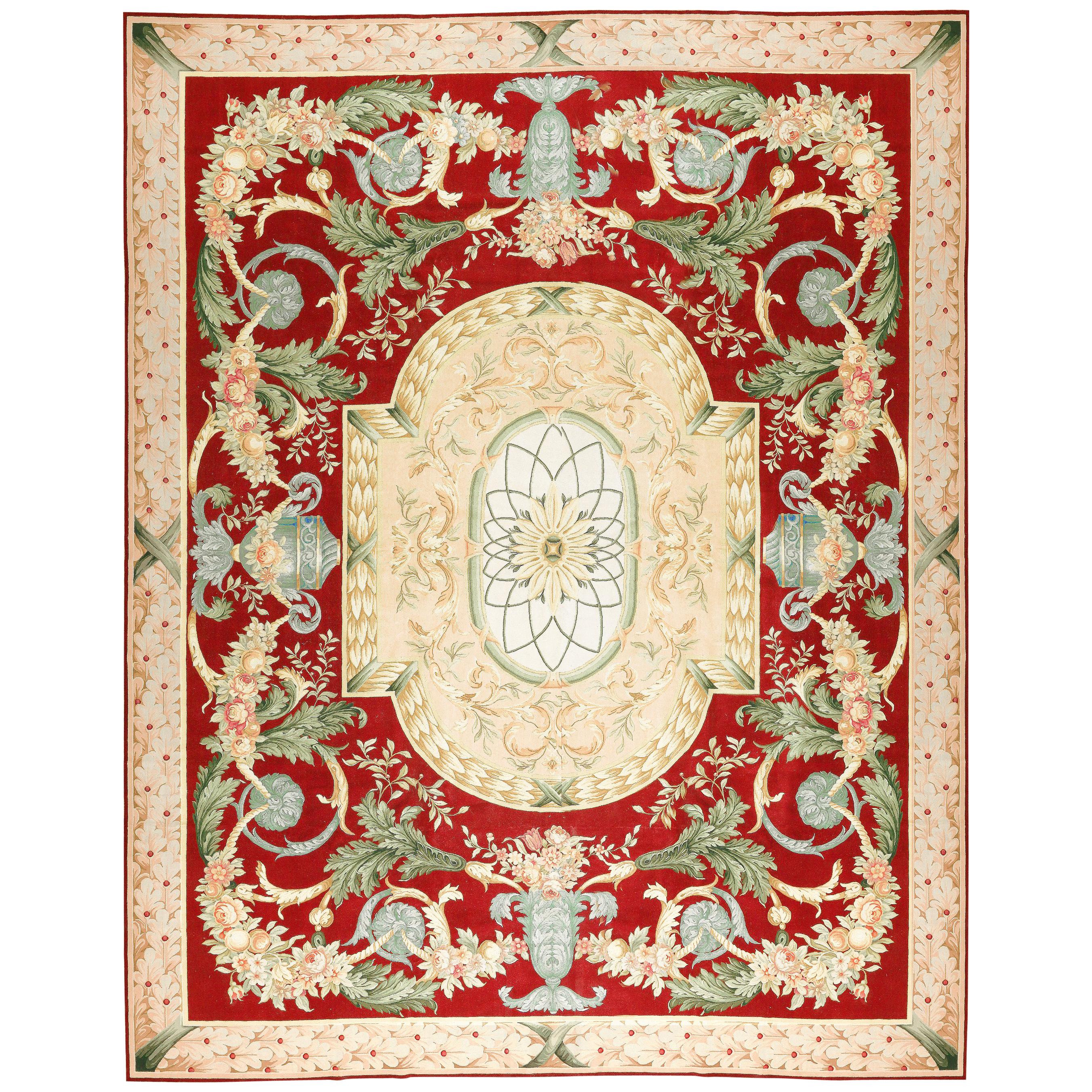 Tapis de Savonnerie surdimensionné de style français 15'8 x 19'11 en vente