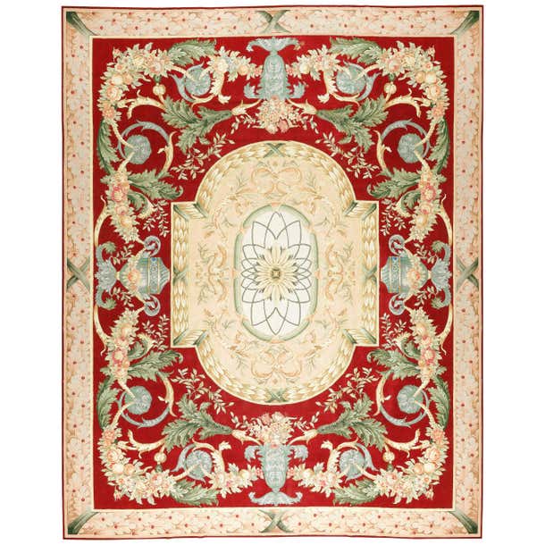 Oversize French Style Savonnerie Rug Carpet 15'8 x 19'11 For Sale at ...
