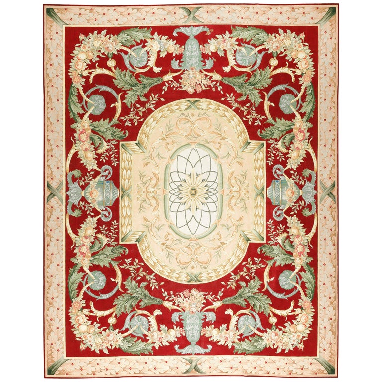 Oversize Renaissance French Style Savonnerie Rug Carpet For Sale at 1stdibs