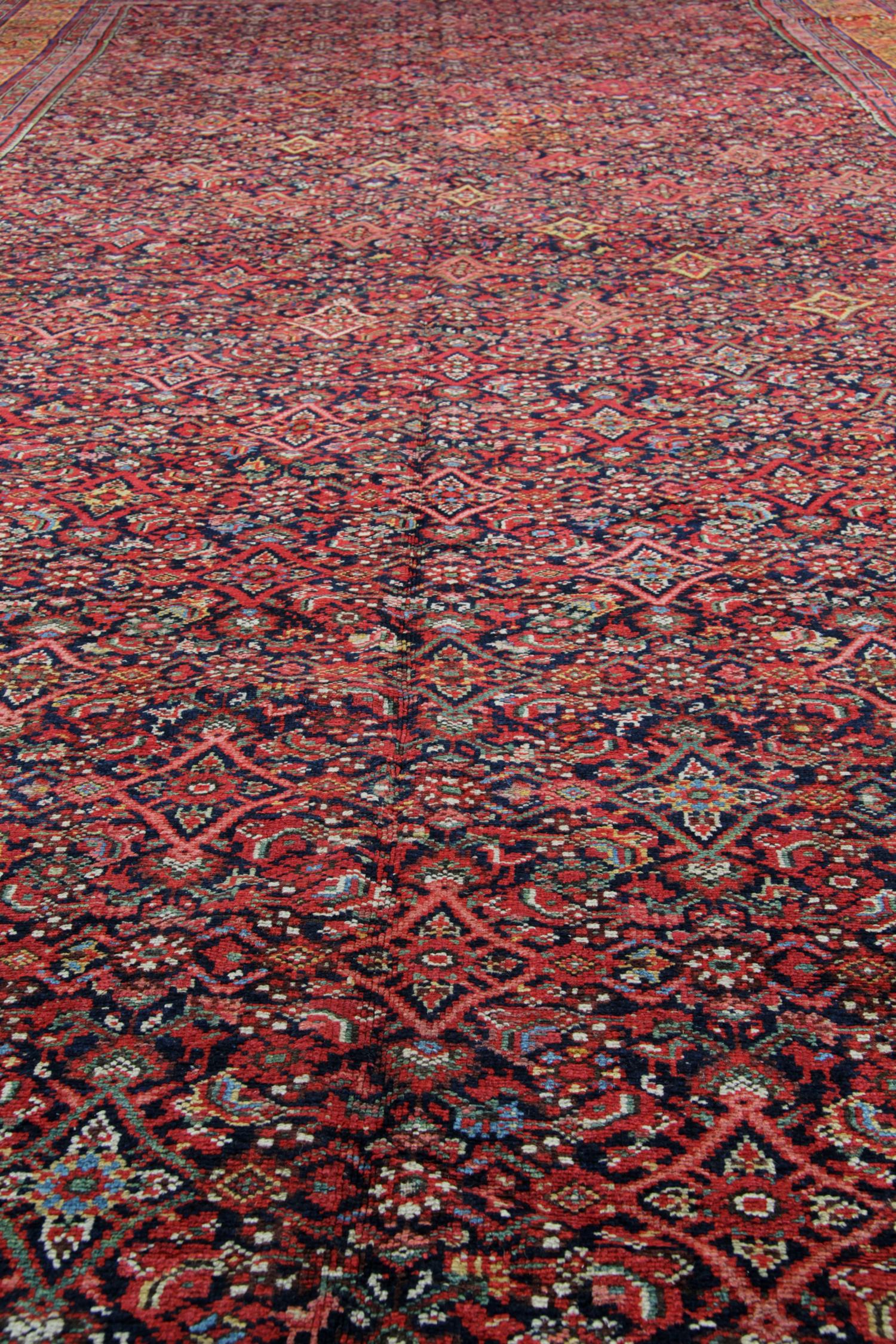Late 19th Century Oversize Rug Handmade Carpet Antique Rugs Oriental Rust Livingroom