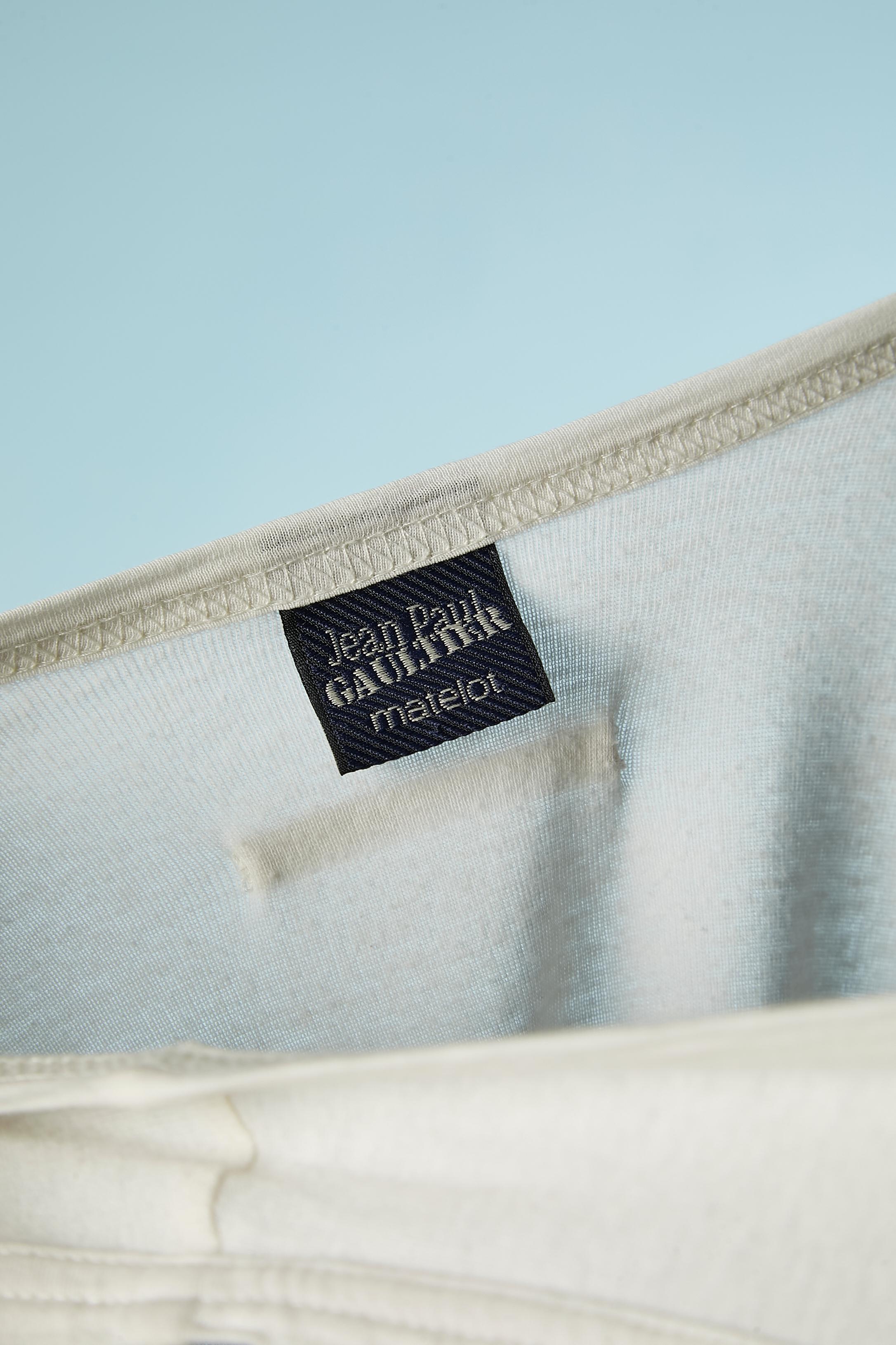 Débardeur oversize à rayures marinières en coton Jean Paul Gaultier Jeans  Pour femmes en vente