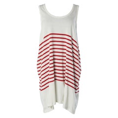 Débardeur oversize à rayures marinières en coton Jean Paul Gaultier Jeans