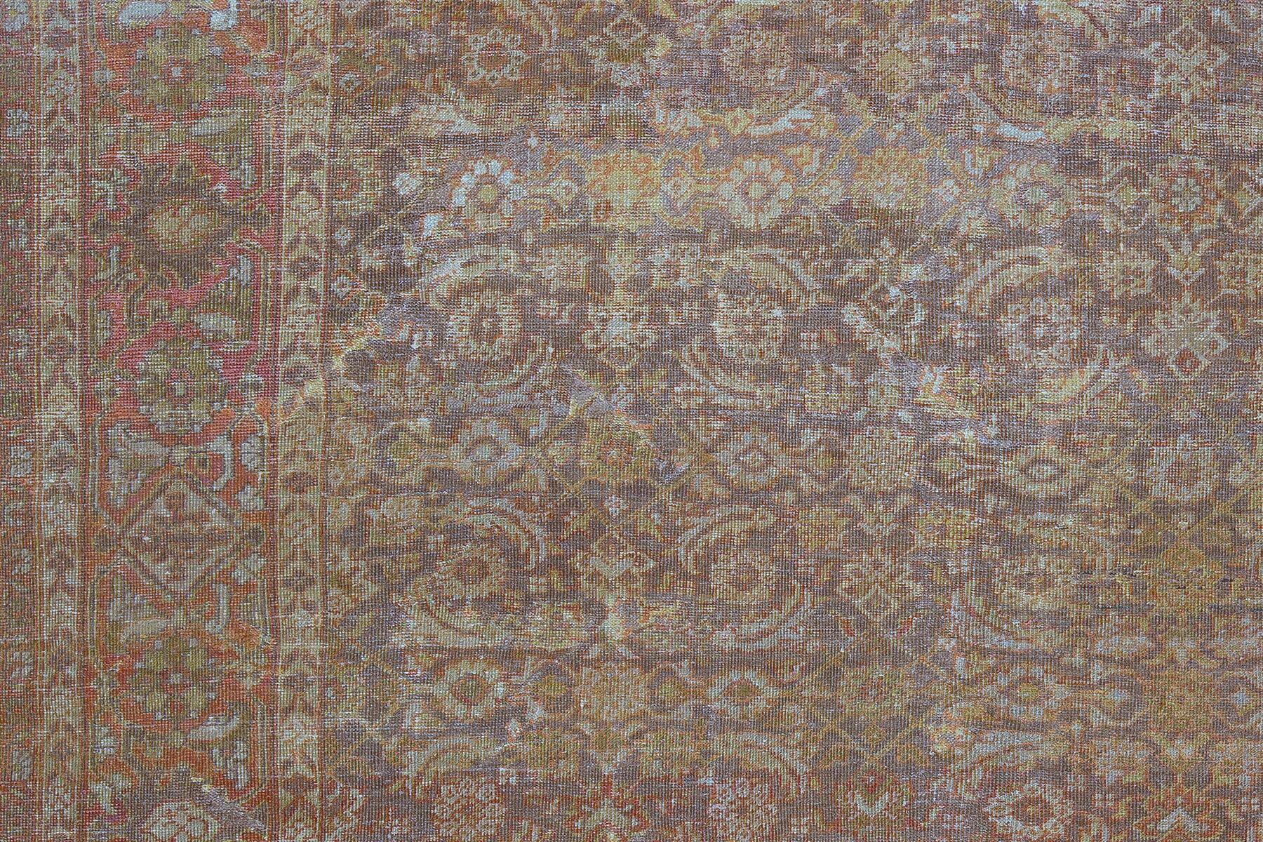 Tabriz Oversize Square Antique Persian Mahal Rug For Sale