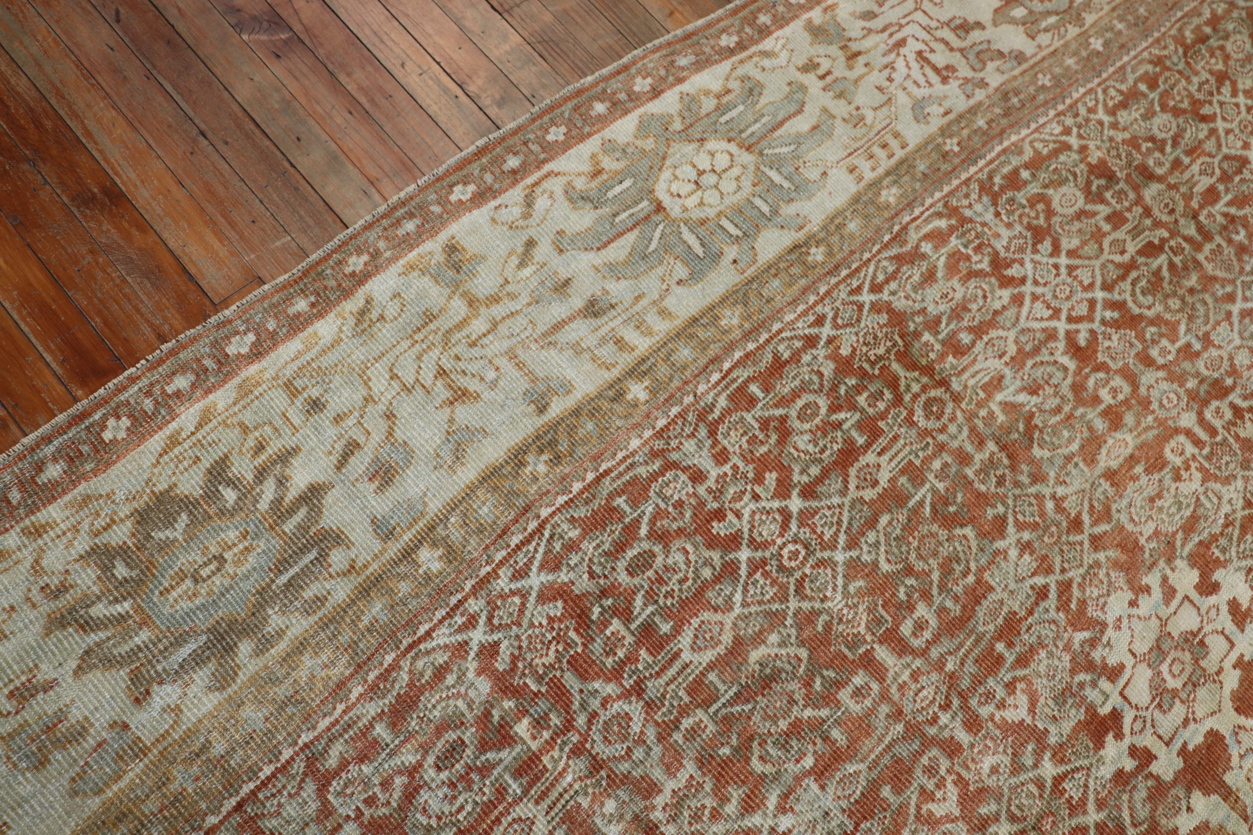 Quadratischer antiker persischer Mahal Sultanabad-Teppich in Übergröße (Persisch) im Angebot