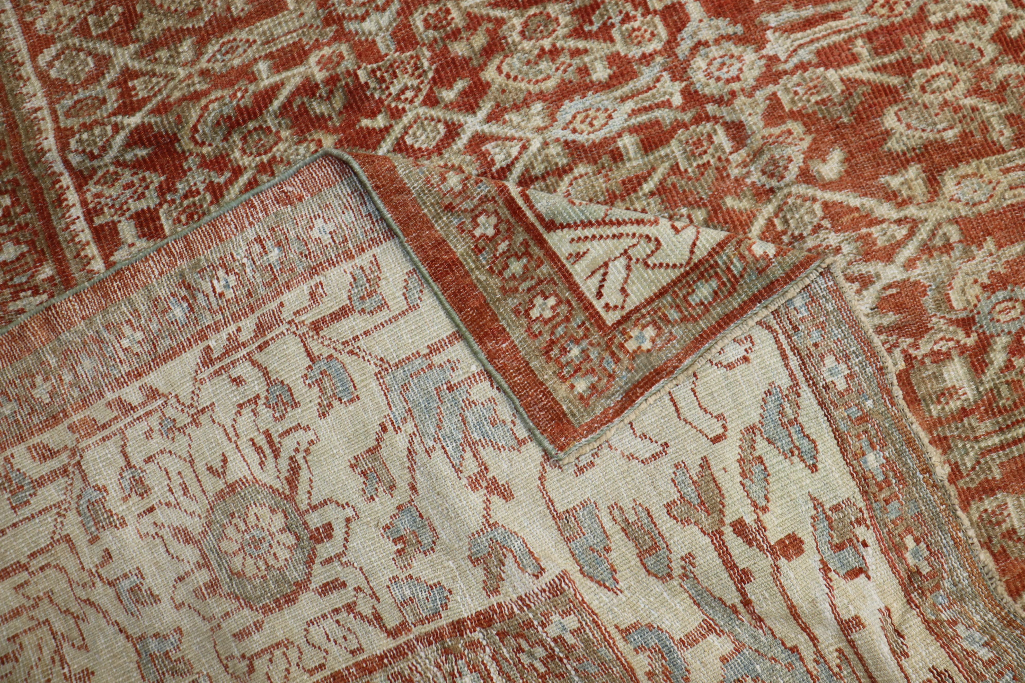 Quadratischer antiker persischer Mahal Sultanabad-Teppich in Übergröße (20. Jahrhundert) im Angebot