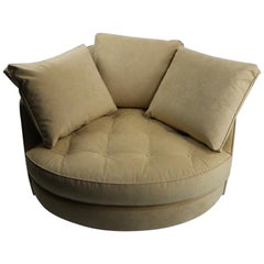 Oversize Swivel Chair by Baughman