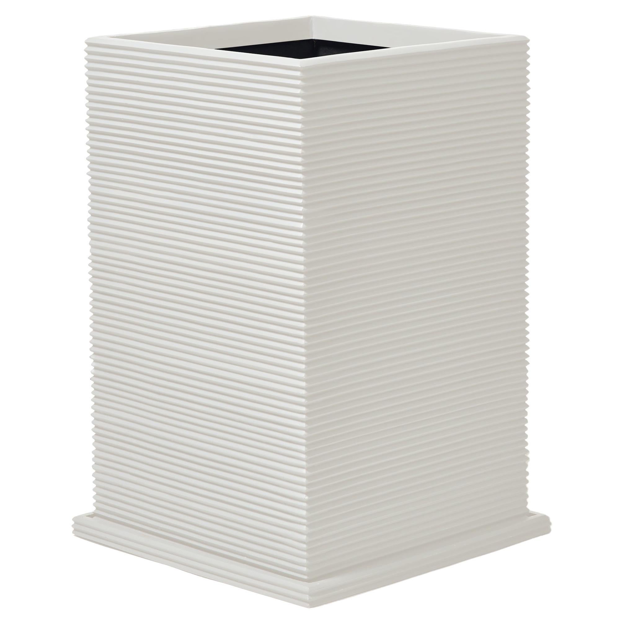 Oversize Tall Rectangular Planter, 'Ivory' by TFM, Rep by Tuleste Factory