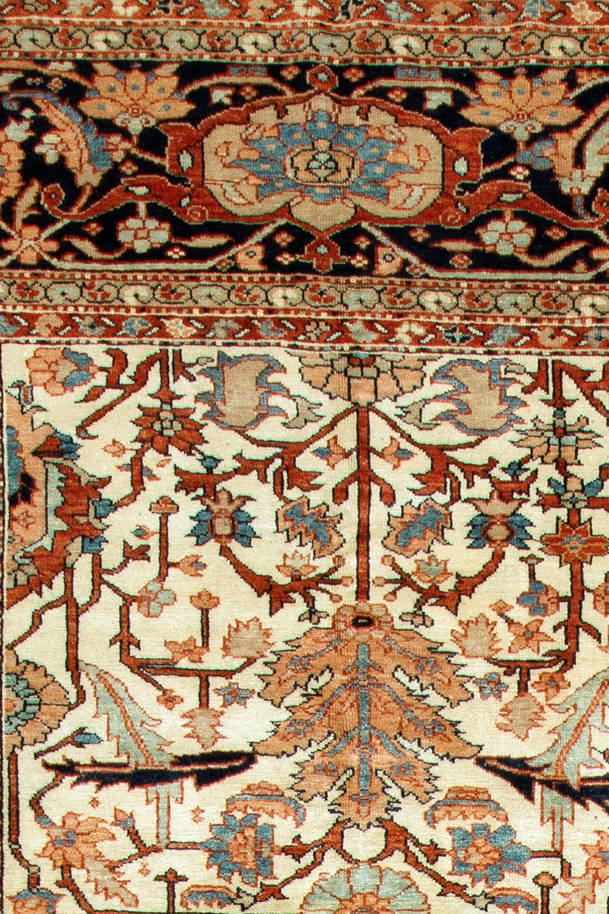 Sultanabad Vintage Inspired Oversize Persian Heriz Carpet