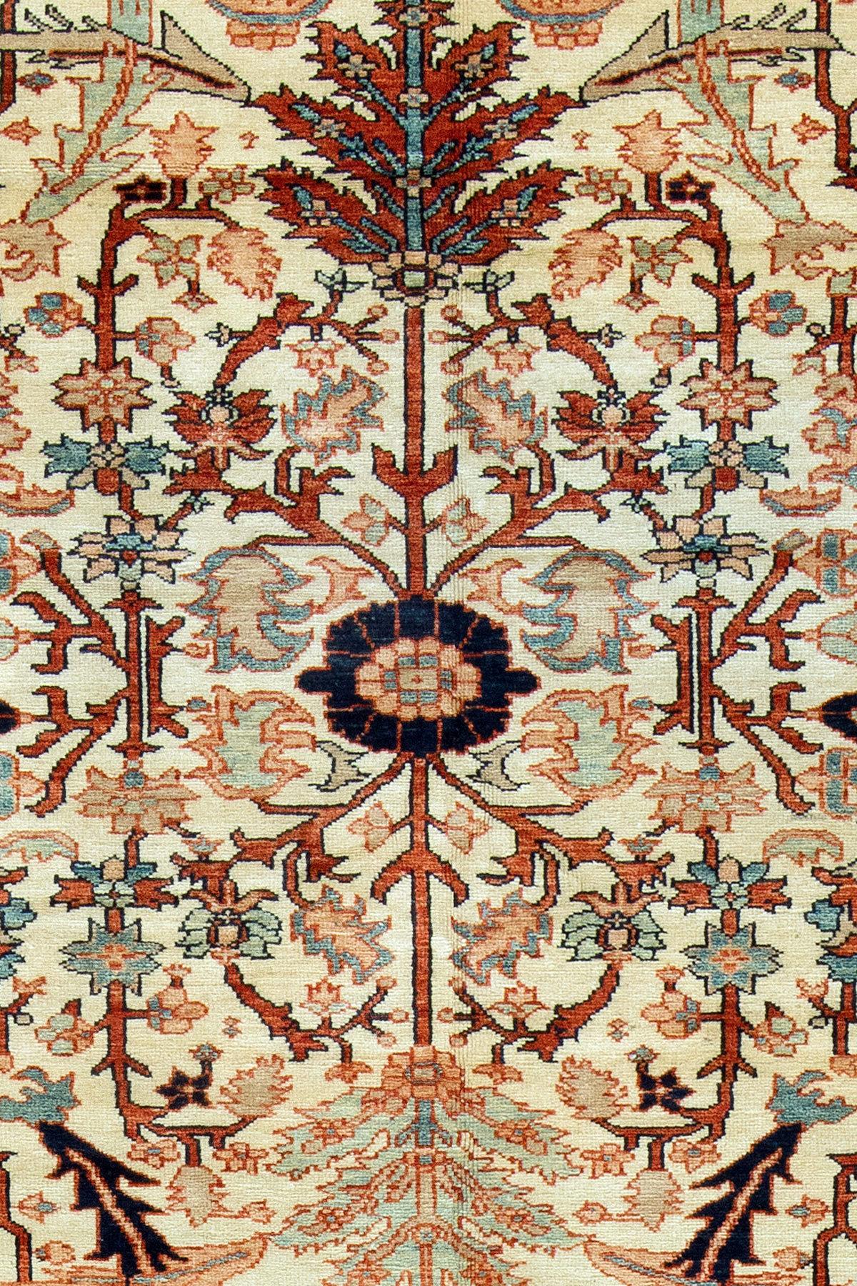 20th Century Vintage Inspired Oversize Persian Heriz Carpet