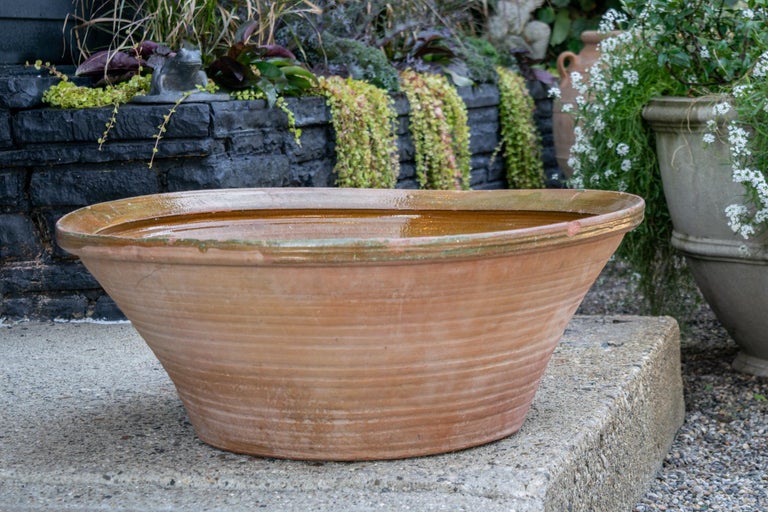 Oversize Vintage Dough or Pancheon Bowl For Sale at 1stDibs