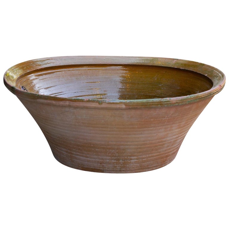 Oversize Vintage Dough or Pancheon Bowl For Sale at 1stDibs