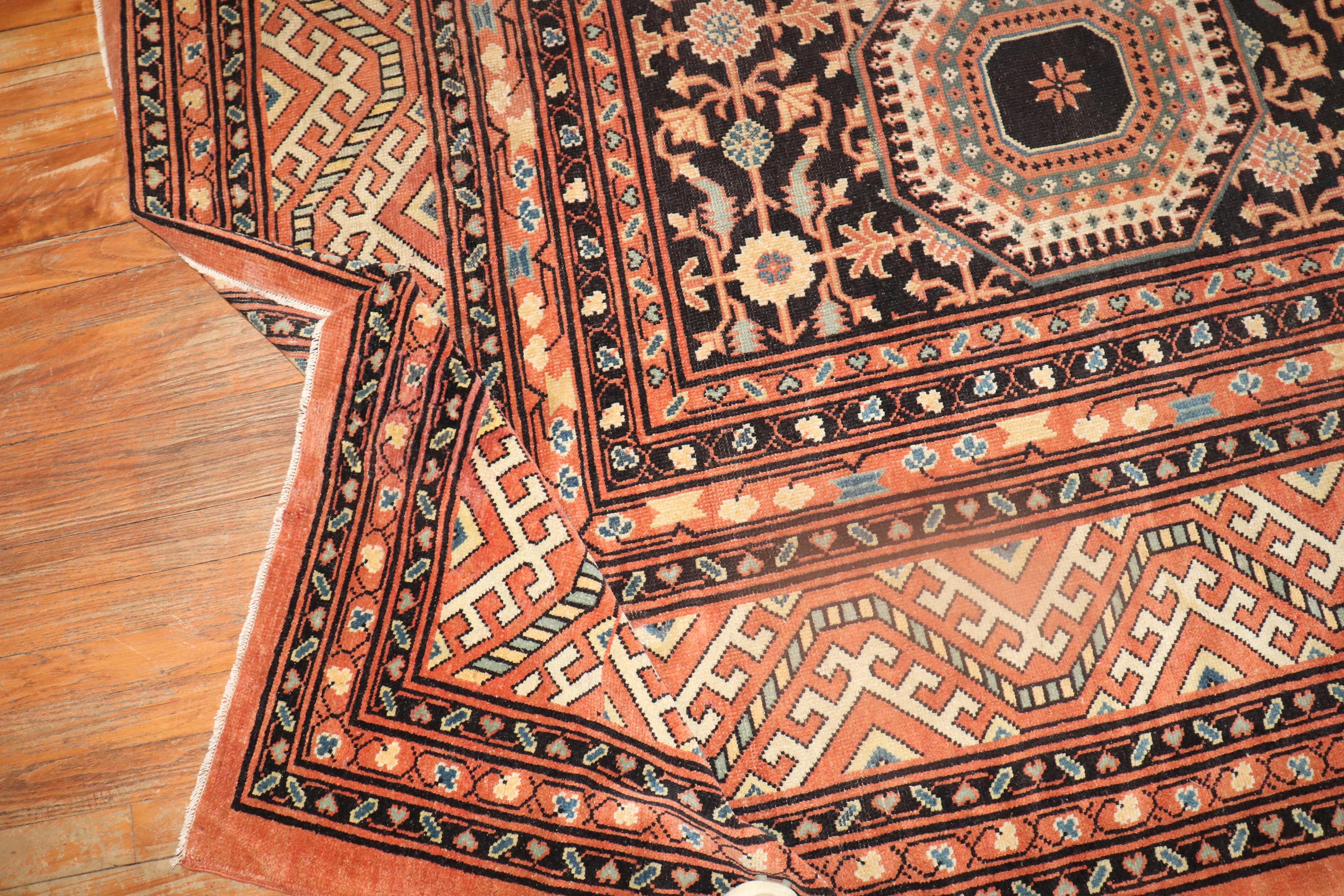Übergroßer Samarkand-Teppich im Vintage-Stil im Angebot 5