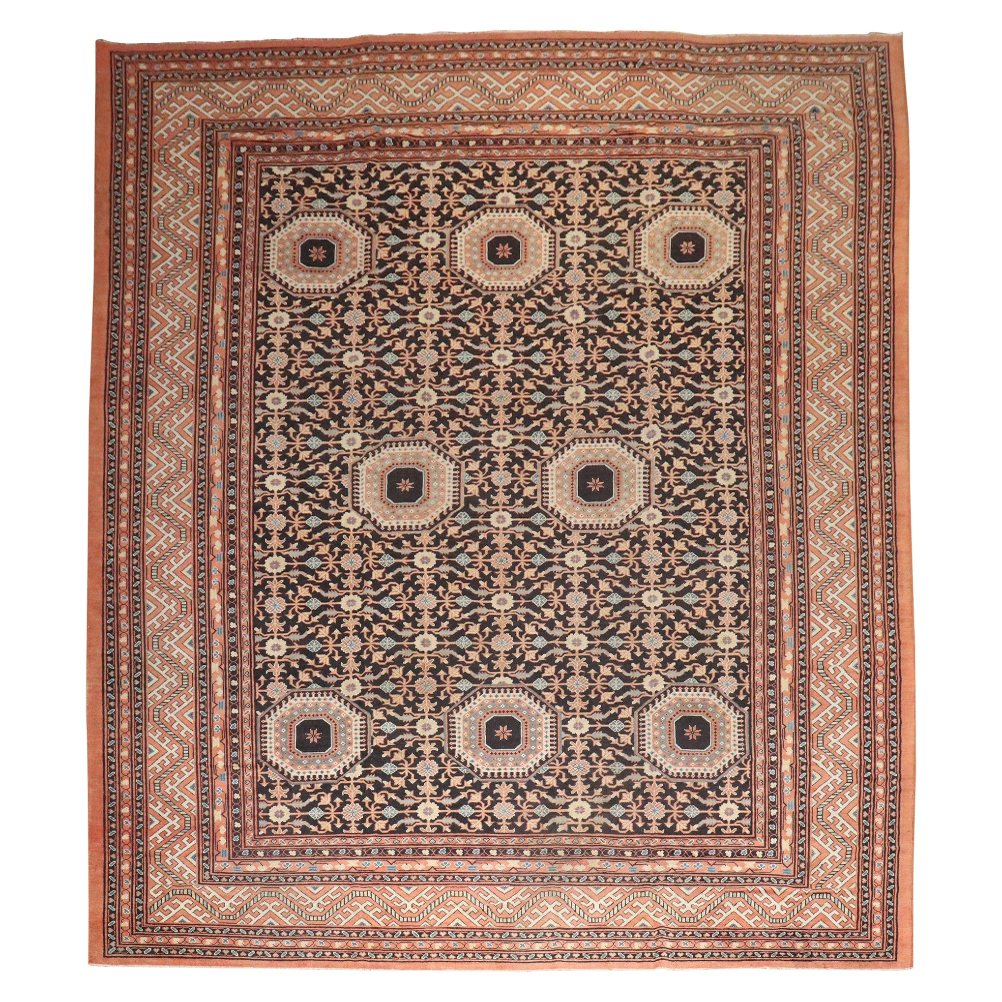 Tapis Samarkand surdimensionné d'inspiration vintage