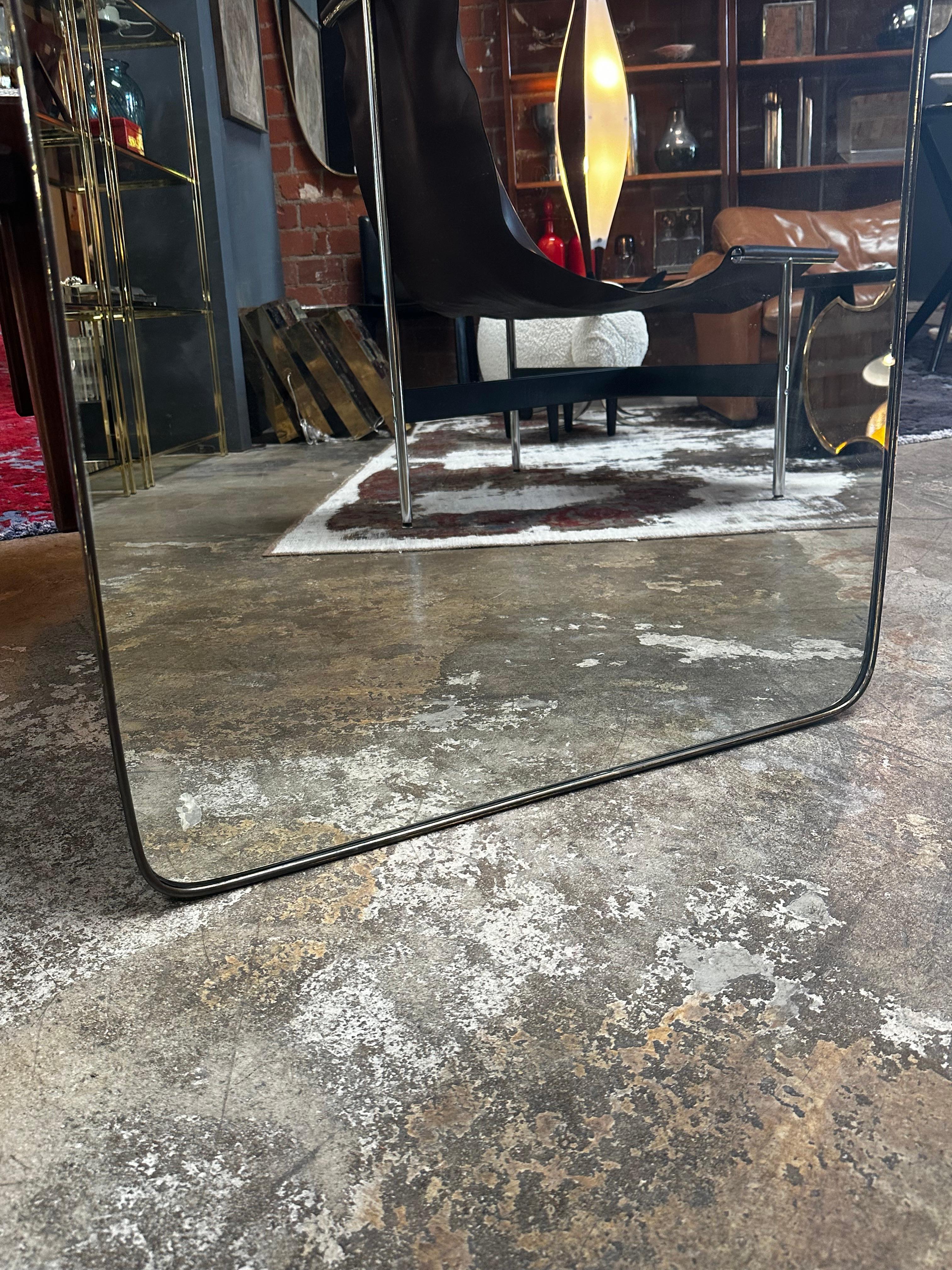 Mid-Century Modern Oversize Vintage Italian Mirror, 1960s For Sale