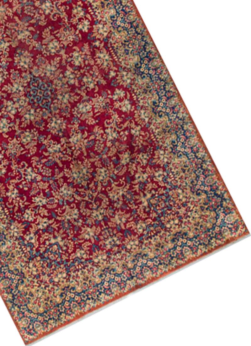 Übergroßer persischer Kirman-Teppich im Vintage-Stil 3,66 m x 4,66 m (Handgewebt) im Angebot