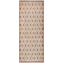 Oversize Vintage Scandinavian Kilim Rug by Brita Grahn