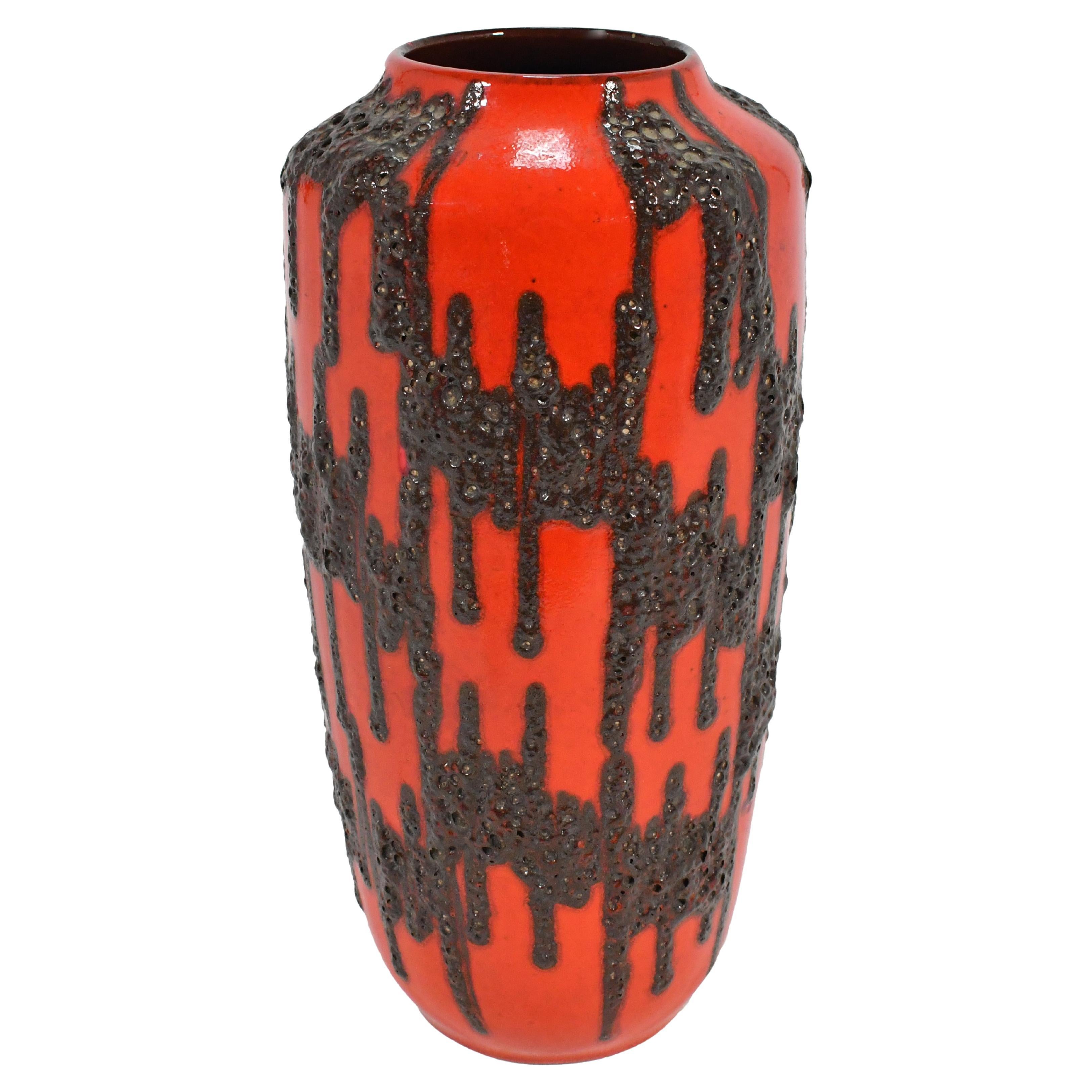 Oversize West German "Fat Lava" Vase For Sale