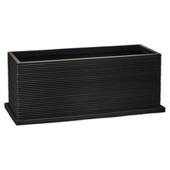 Oversize Wide Rectangular Fiberglass Indoor Outdoor Planter 'Black'