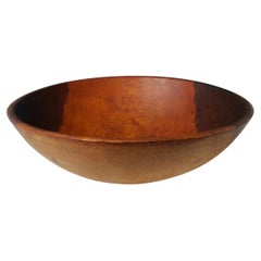 Oversize Wooden Bowl in Walnut Branded Parrish