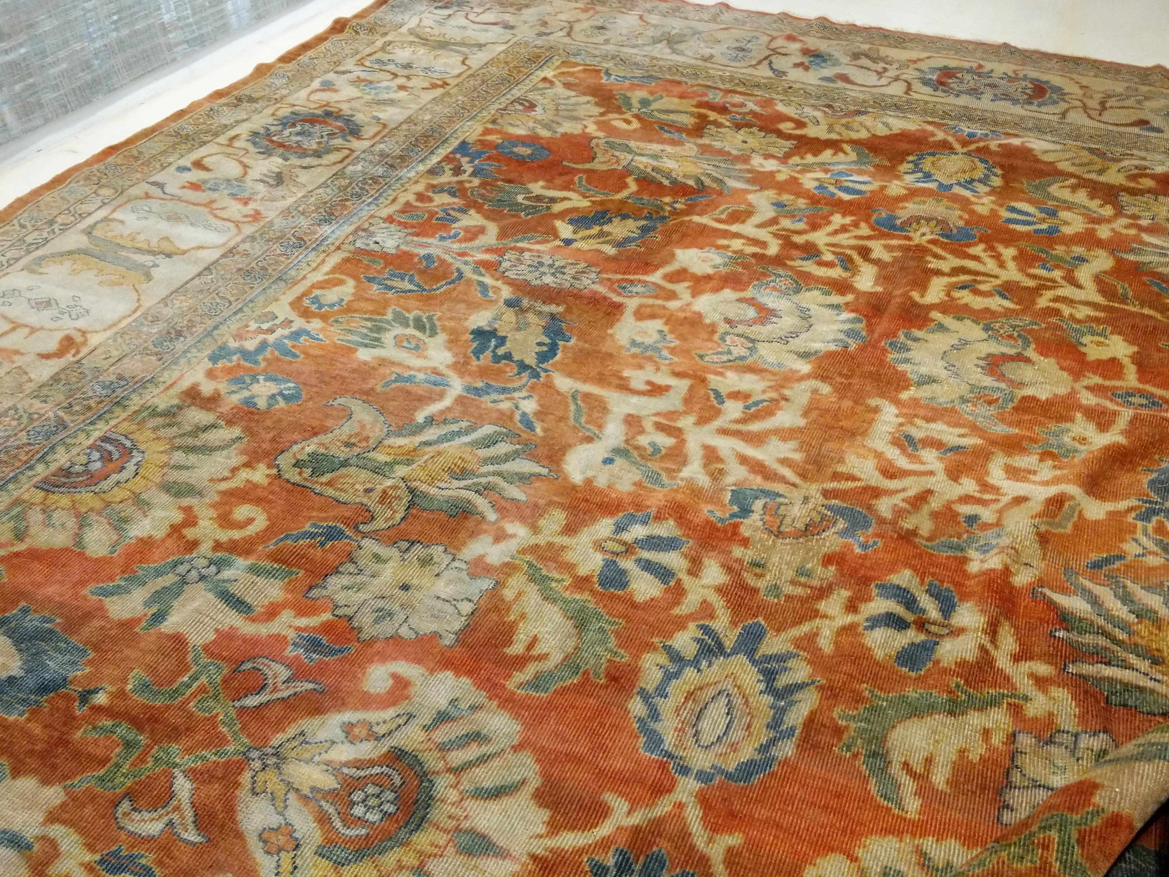 Oversize Ziegler Sultanabad Style All-Over Design Rug 11