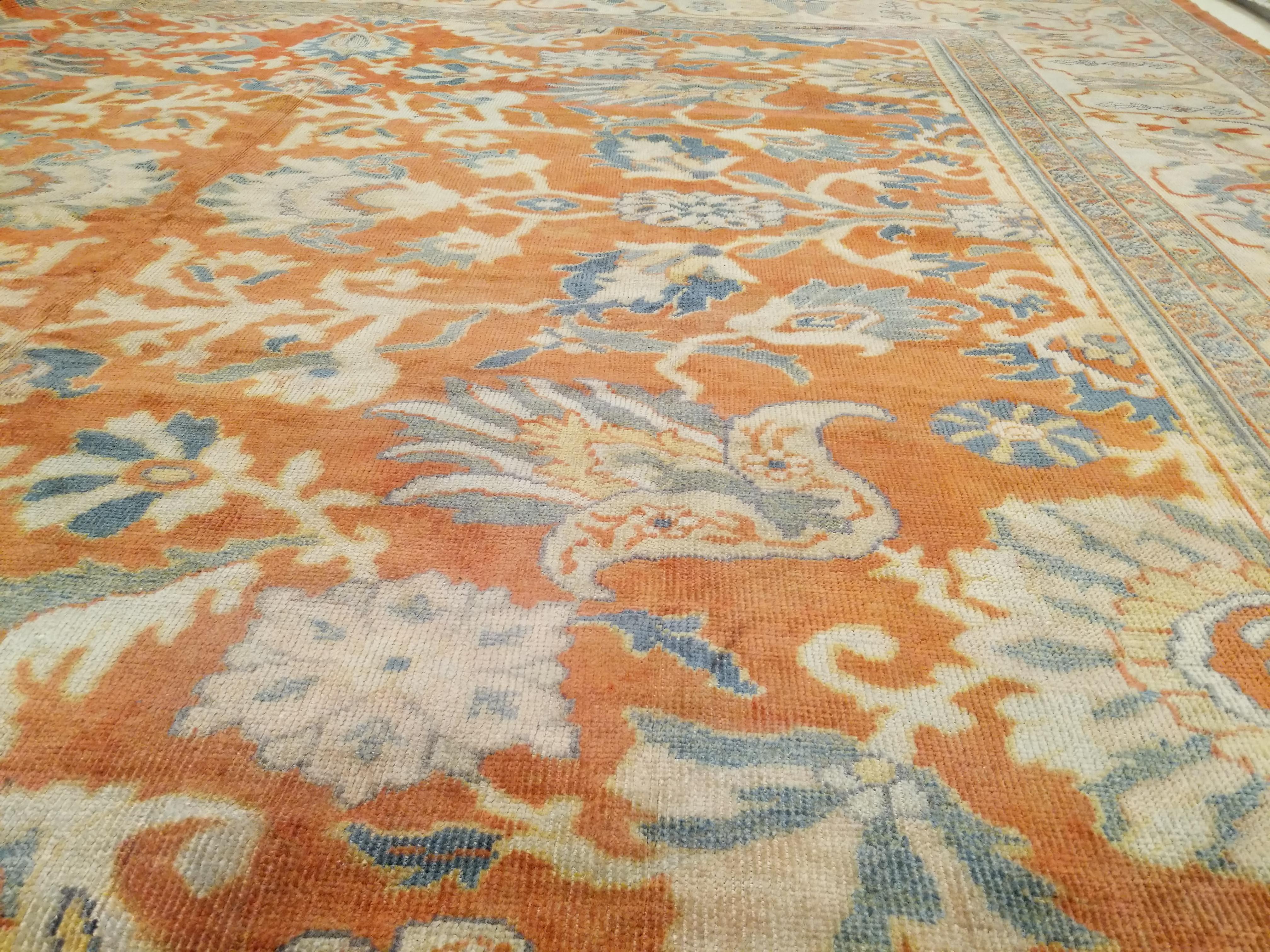 Hand-Knotted Oversize Ziegler Sultanabad Style All-Over Design Rug