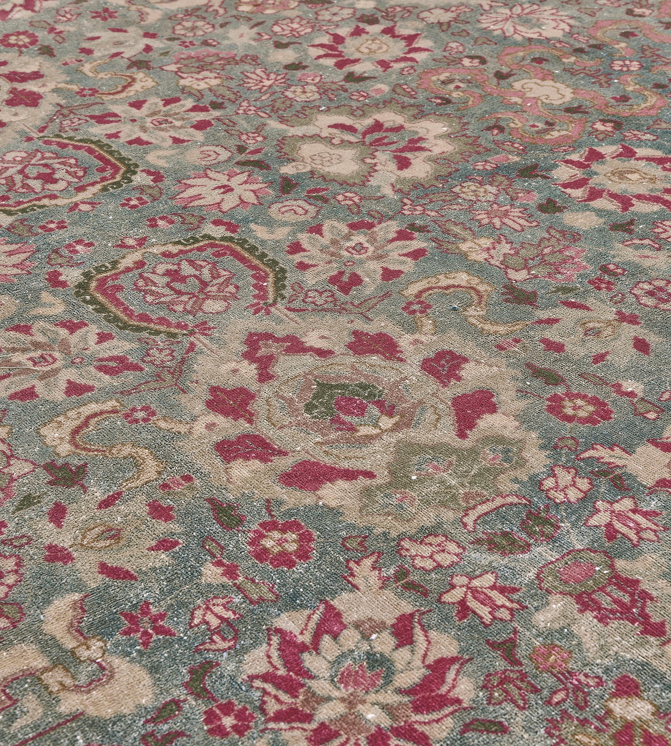 Annodato a mano Tappeto Agra antico 16'x32'4