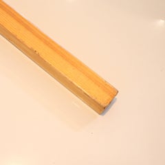 OVERSIZED 1970 Match Shaped Fun Petrol Lighter in Wood And Red Rubber