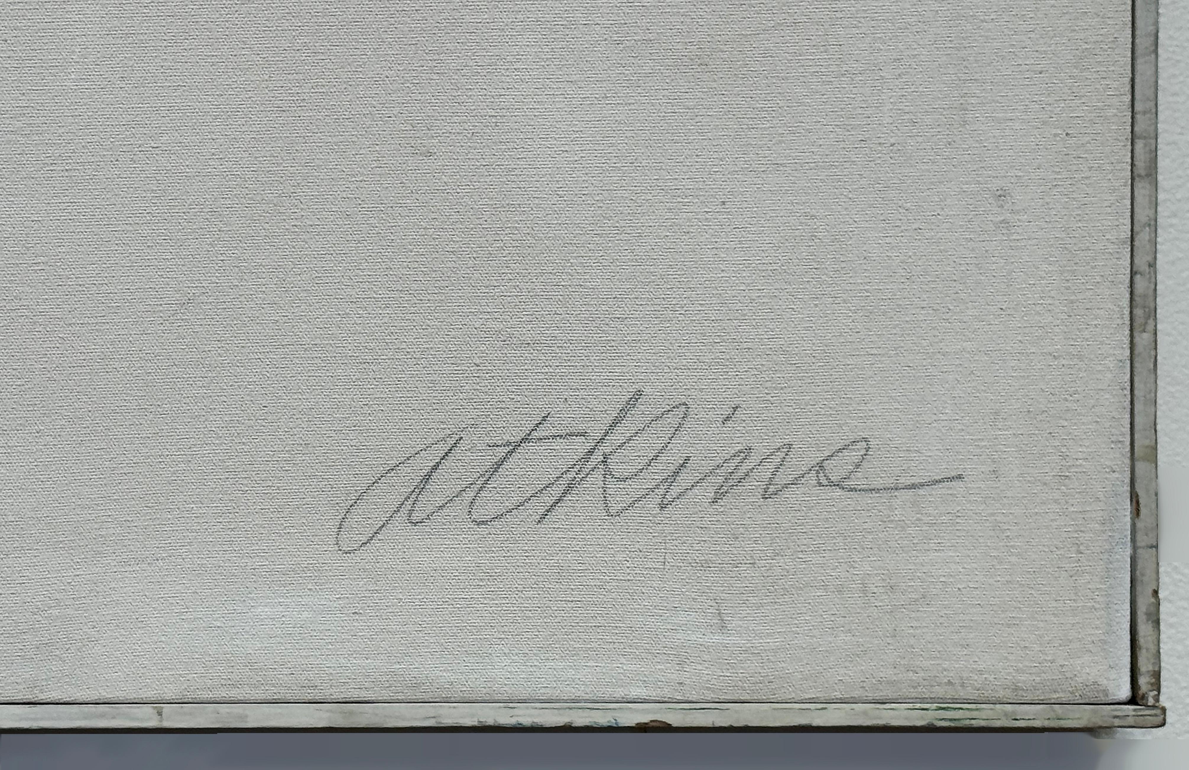 Abstraktes Ölgemälde auf Leinwand in Übergröße von Rosalie Atkins, Rosalie Atkins, „Red Sky“, 1970er Jahre im Angebot 1
