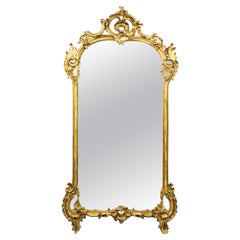 Oversized 19th c. French Ornate Gilt Mirror