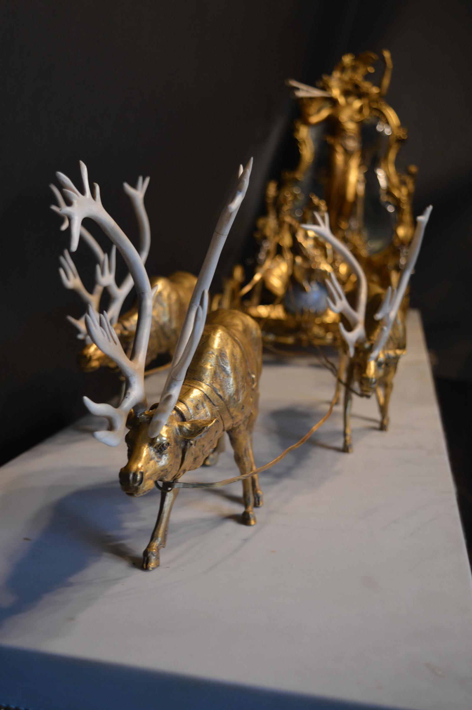Oversized 19th Century Bronze and Marble Sculpture 2
