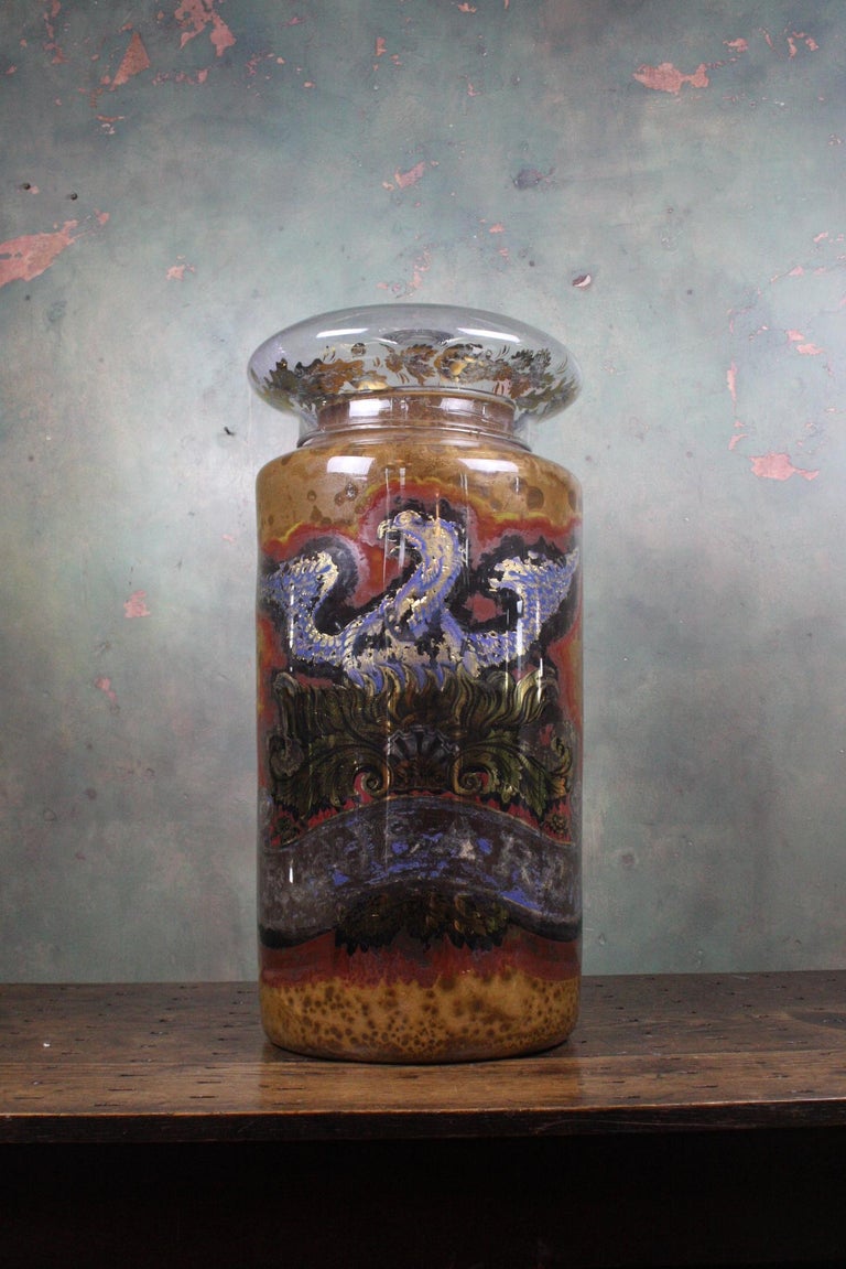 Oversized 19th Century Chemist Apothecary Species Dispensing Jar