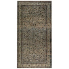 Oversized 19th Century Persian Meshad Rug