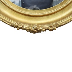 Oversized 46" Antique Victorian First Finish Gilt Wood Oval Frame c1890