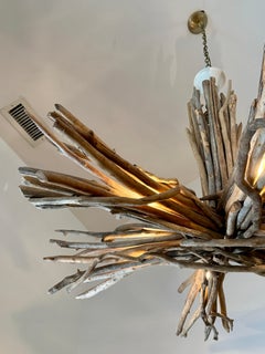 Oversized 6-Arm Driftwood Chandelier