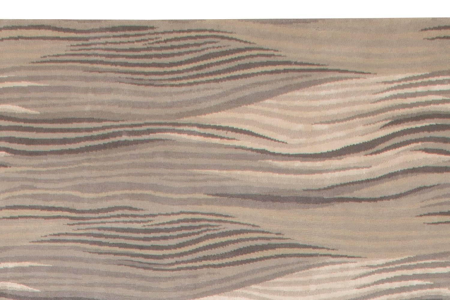 XXI secolo e contemporaneo Tappeto fluviale astratto moderno oversize di Doris Leslie Blau in vendita